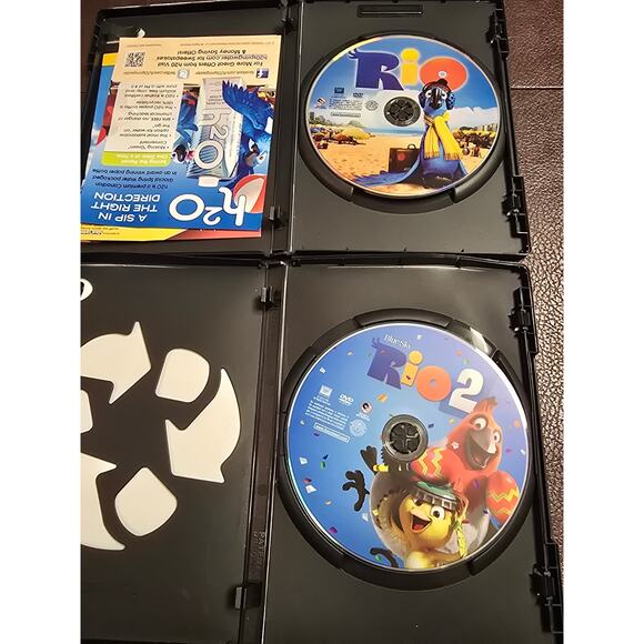 4 animated movie DVDs: Flushed Away/The Croods/Rio/Rio 2 - Picture 3 of 6